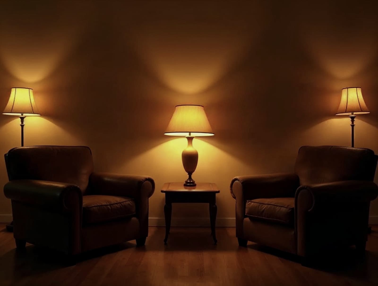 Warm interior at night